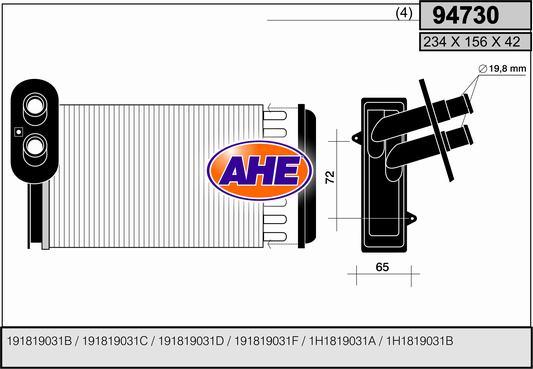 AHE 94730 - Siltummainis, Salona apsilde autospares.lv