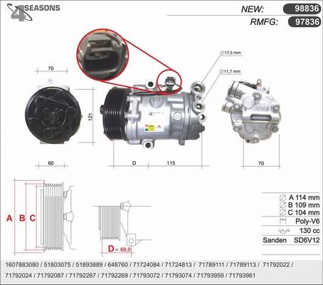 AHE 98836 - Kompresors, Gaisa kond. sistēma www.autospares.lv