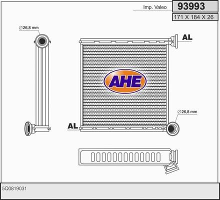 AHE 93993 - Siltummainis, Salona apsilde www.autospares.lv