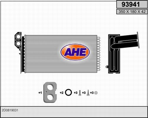 AHE 93941 - Heat Exchanger, interior heating www.autospares.lv