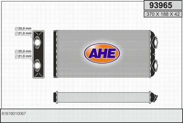 AHE 93965 - Siltummainis, Salona apsilde www.autospares.lv