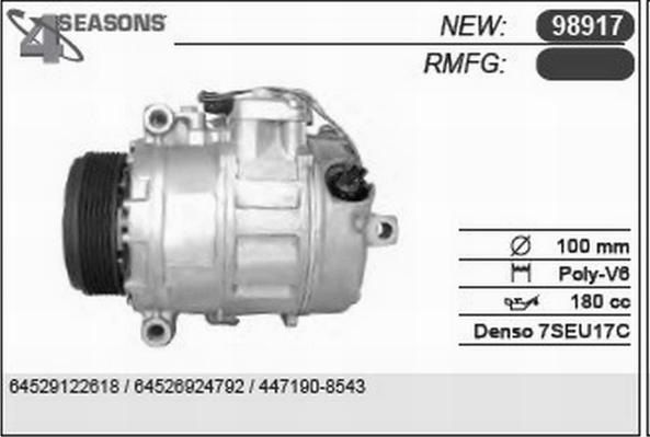 AHE 97917 - Kompresors, Gaisa kond. sistēma autospares.lv