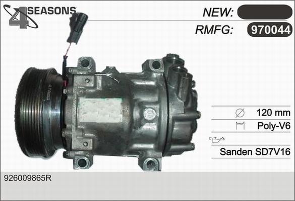 AHE 970044 - Kompresors, Gaisa kond. sistēma autospares.lv