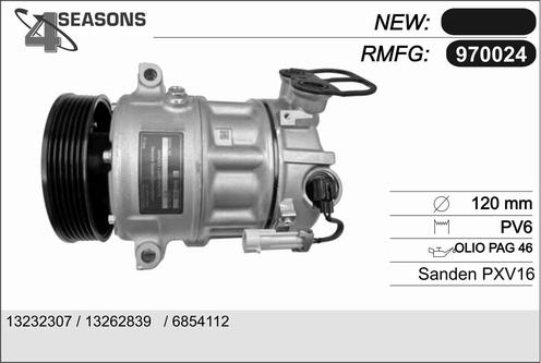 AHE 970024 - Kompresors, Gaisa kond. sistēma autospares.lv