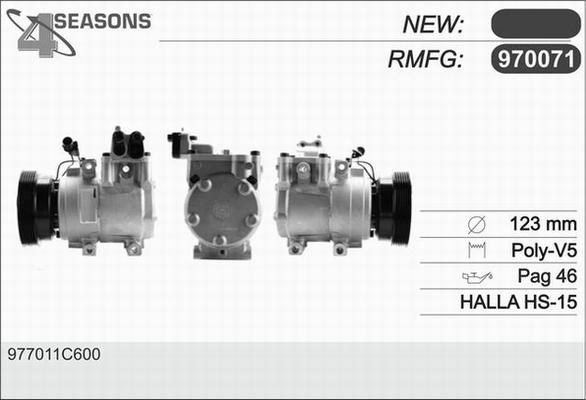 AHE 970071 - Kompresors, Gaisa kond. sistēma www.autospares.lv