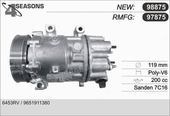 AHE 97875 - Kompresors, Gaisa kond. sistēma www.autospares.lv