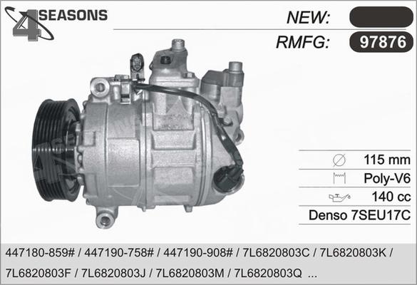 AHE 97876 - Kompresors, Gaisa kond. sistēma autospares.lv