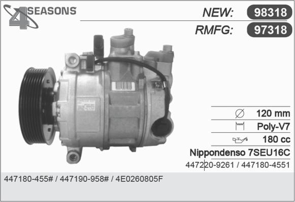 AHE 97318 - Compressor, air conditioning www.autospares.lv