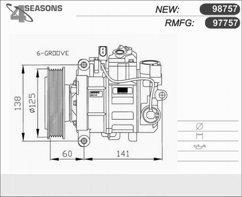 AHE 97757 - Kompresors, Gaisa kond. sistēma www.autospares.lv