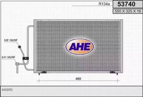 AHE 53740 - Kondensators, Gaisa kond. sistēma www.autospares.lv