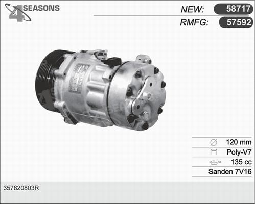 AHE 57592 - Compressor, air conditioning www.autospares.lv