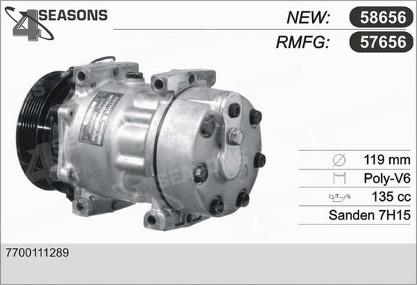 AHE 57656 - Compressor, air conditioning www.autospares.lv