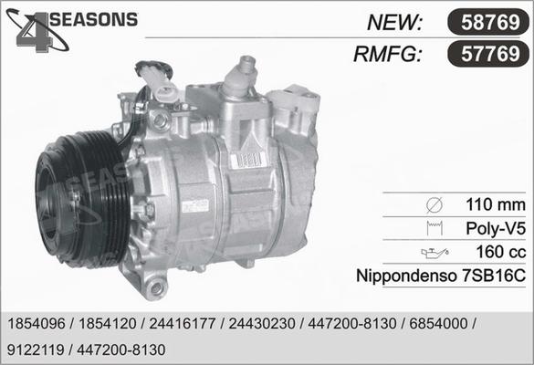 AHE 57769 - Kompresors, Gaisa kond. sistēma www.autospares.lv