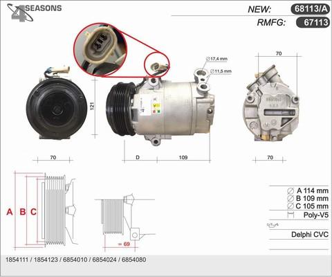 AHE 68113/A - Kompresors, Gaisa kond. sistēma www.autospares.lv