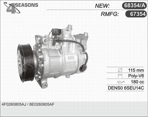 AHE 68354/A - Kompresors, Gaisa kond. sistēma autospares.lv