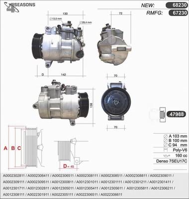 AHE 68230 - Compressor, air conditioning www.autospares.lv