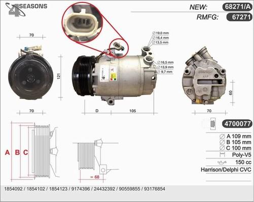 AHE 68271/A - Kompresors, Gaisa kond. sistēma www.autospares.lv