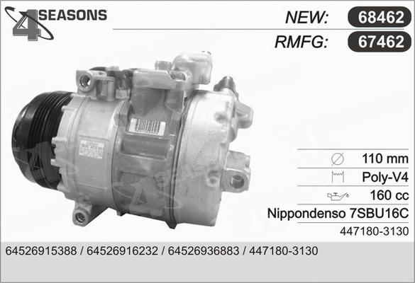 AHE 67462 - Kompresors, Gaisa kond. sistēma autospares.lv