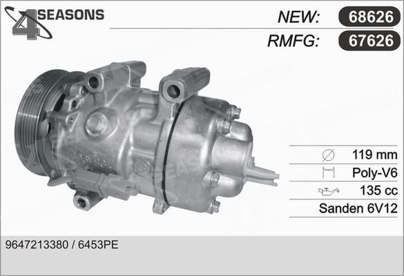 AHE 67626 - Kompresors, Gaisa kond. sistēma autospares.lv