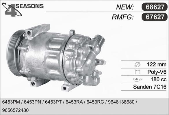 AHE 67627 - Kompresors, Gaisa kond. sistēma autospares.lv