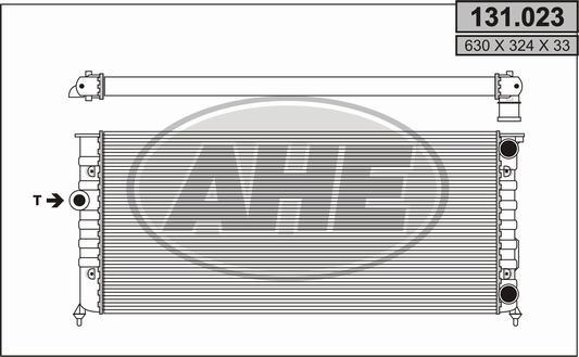 AHE 131.023 - Radiators, Motora dzesēšanas sistēma autospares.lv