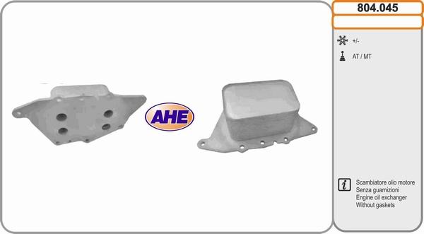 AHE 804.045 - Eļļas radiators, Motoreļļa www.autospares.lv