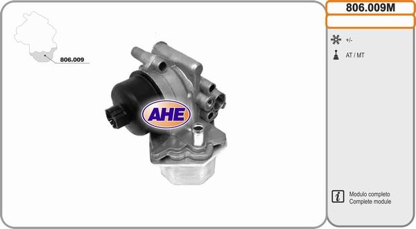 AHE 806.009M - Oil Cooler, engine oil www.autospares.lv