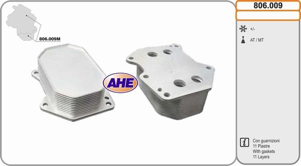 AHE 806.009 - Eļļas radiators, Motoreļļa www.autospares.lv