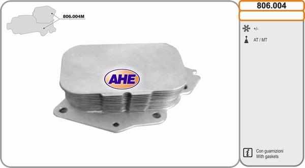 AHE 806.004 - Eļļas radiators, Motoreļļa autospares.lv