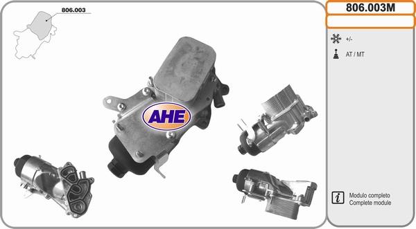 AHE 806.003M - Eļļas radiators, Motoreļļa www.autospares.lv