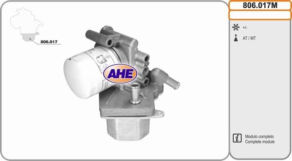 AHE 806.017M - Oil Cooler, engine oil www.autospares.lv