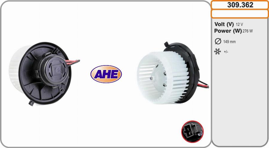 AHE 309.362 - Salona ventilators www.autospares.lv