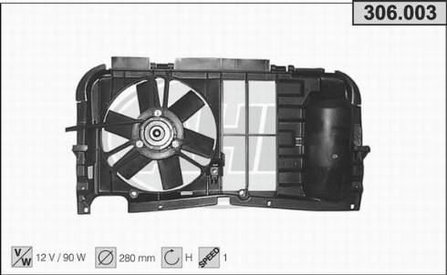 AHE 306.003 - Ventilators, Motora dzesēšanas sistēma autospares.lv