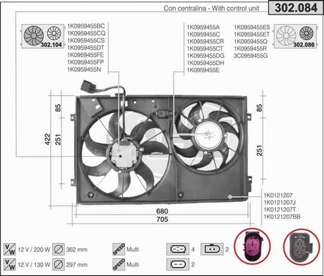 AHE 302.084 - Ventilators, Motora dzesēšanas sistēma www.autospares.lv