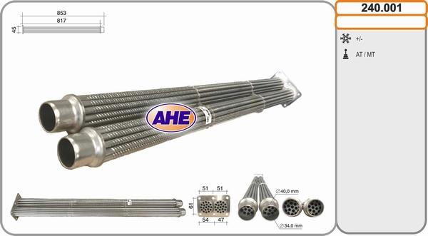 AHE 240.001 - Radiators, Izplūdes gāzu recirkulācija www.autospares.lv