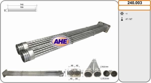 AHE 240.003 - Radiators, Izplūdes gāzu recirkulācija www.autospares.lv