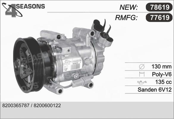 AHE 77619 - Kompresors, Gaisa kond. sistēma autospares.lv