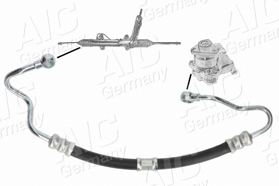 AIC 54942 - Hidrauliskā šļūtene, Stūres iekārta www.autospares.lv