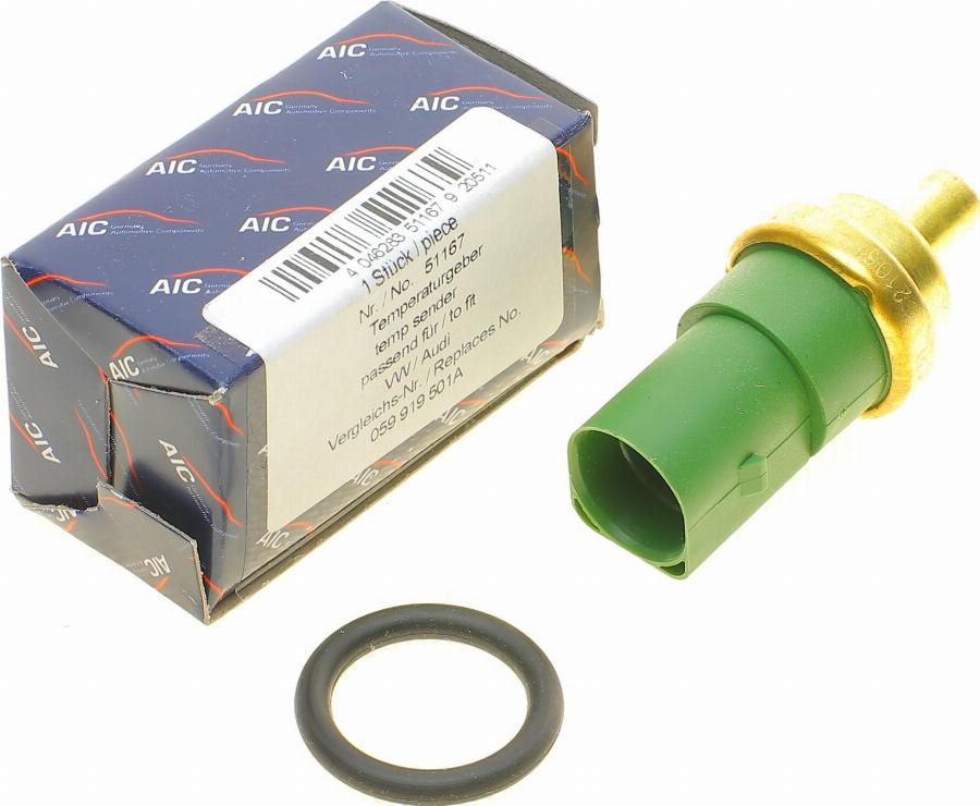 AIC 51167 - Devējs, Dzesēšanas šķidruma temperatūra www.autospares.lv