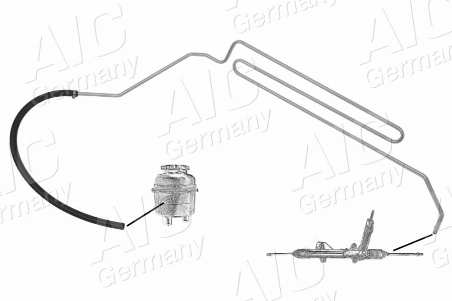 AIC 57164 - Hidrauliskā šļūtene, Stūres iekārta www.autospares.lv