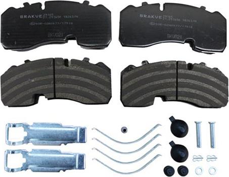 AIR FREN 21.29165K - Brake Pad Set, disc brake www.autospares.lv