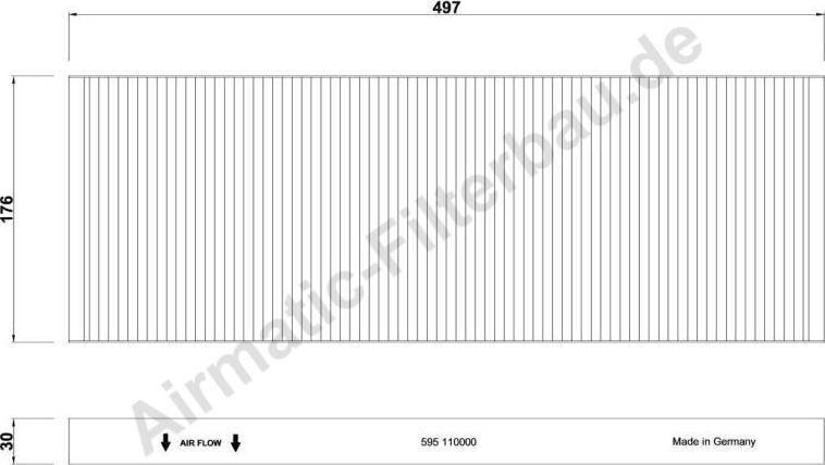 Airmatic IF0595 - Filter, interior air www.autospares.lv