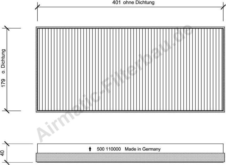 Airmatic IF0500 - Filtrs, Salona telpas gaiss www.autospares.lv