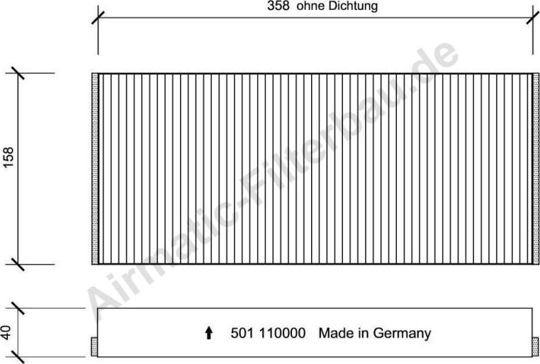 Airmatic IF0501 - Filtrs, Salona telpas gaiss www.autospares.lv