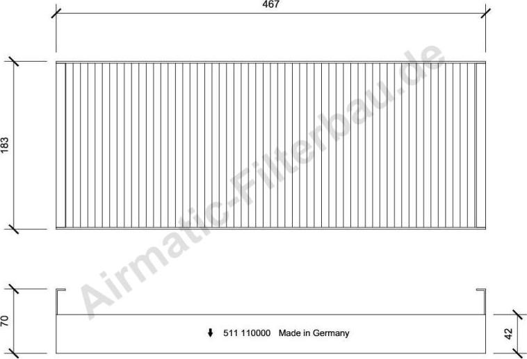 Airmatic IF0511 - Filtrs, Salona telpas gaiss www.autospares.lv