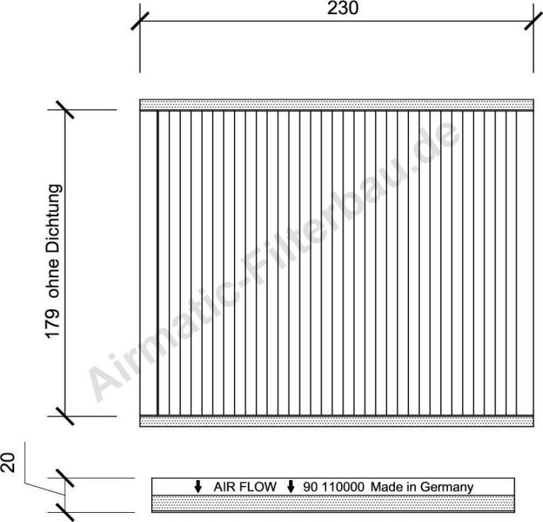 Airmatic IF0090 - Filtrs, Salona telpas gaiss www.autospares.lv