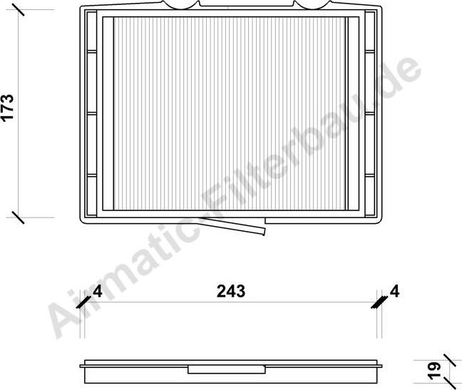 Airmatic IF0042 - Filtrs, Salona telpas gaiss www.autospares.lv