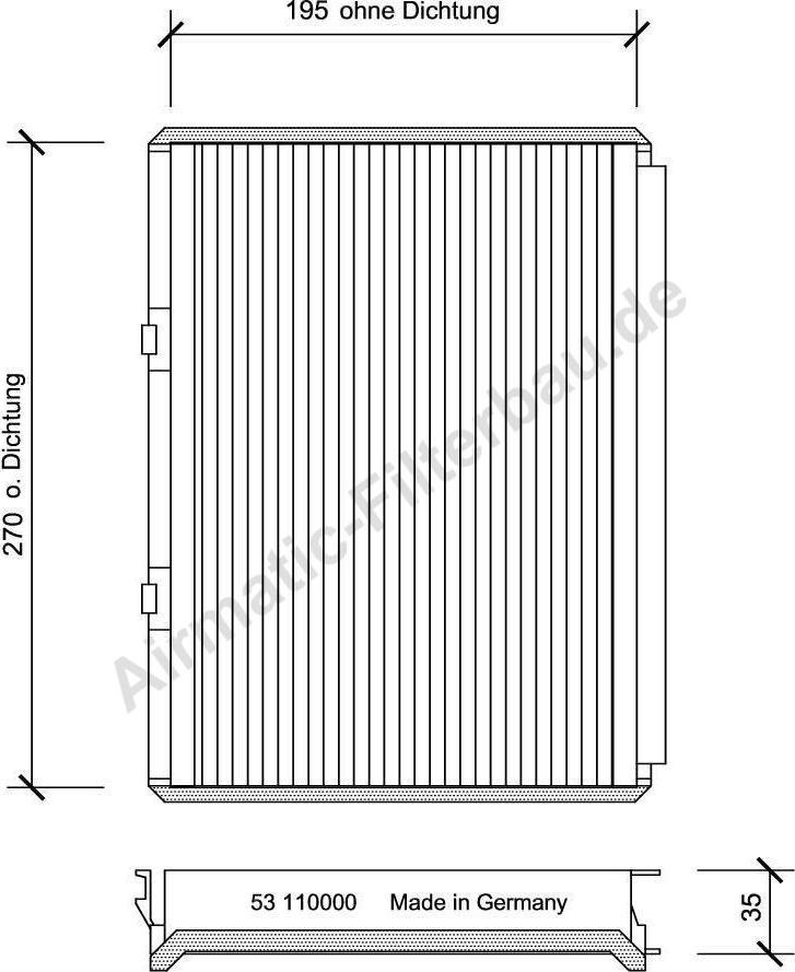 Airmatic IF0053 - Фильтр воздуха в салоне www.autospares.lv