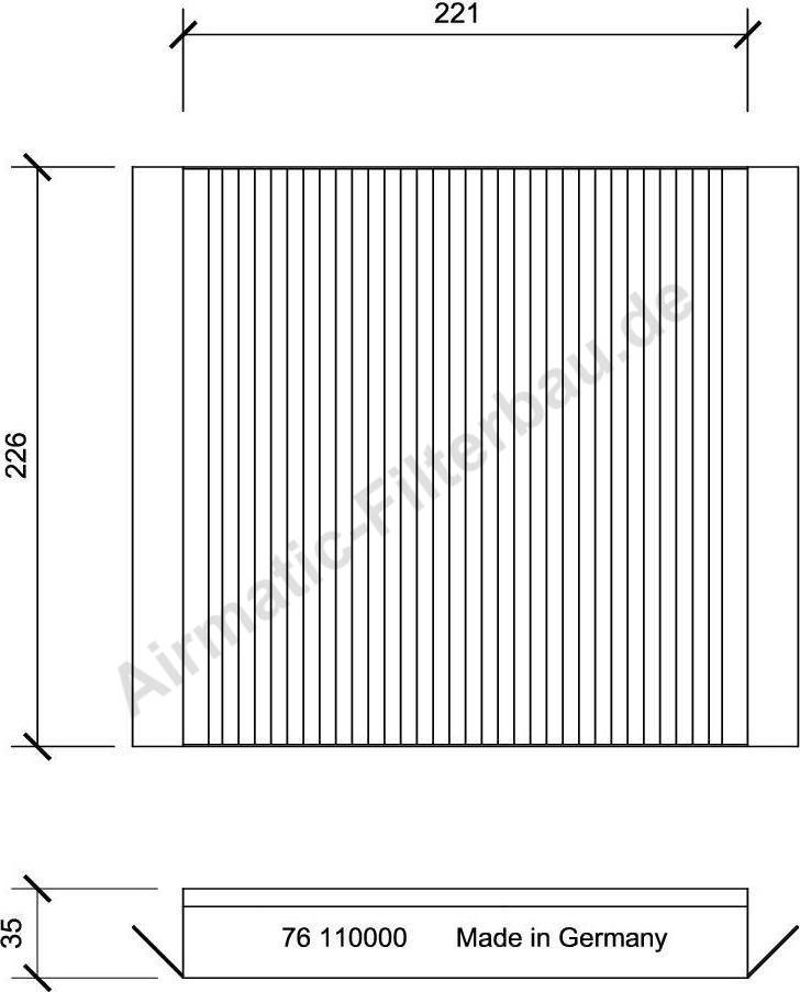 Airmatic IF0076 - Filtrs, Salona telpas gaiss www.autospares.lv