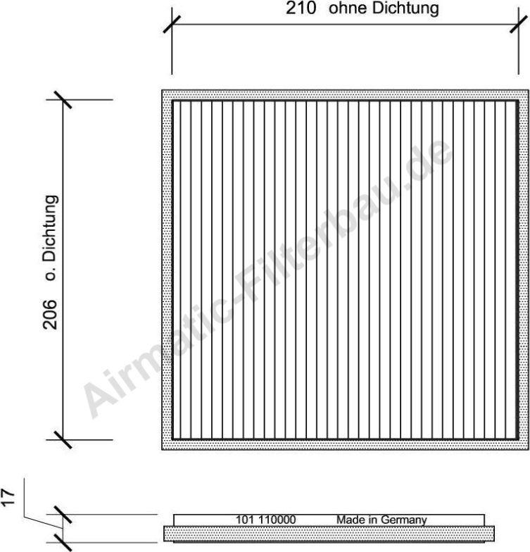 Airmatic IF0101 - Filtrs, Salona telpas gaiss autospares.lv